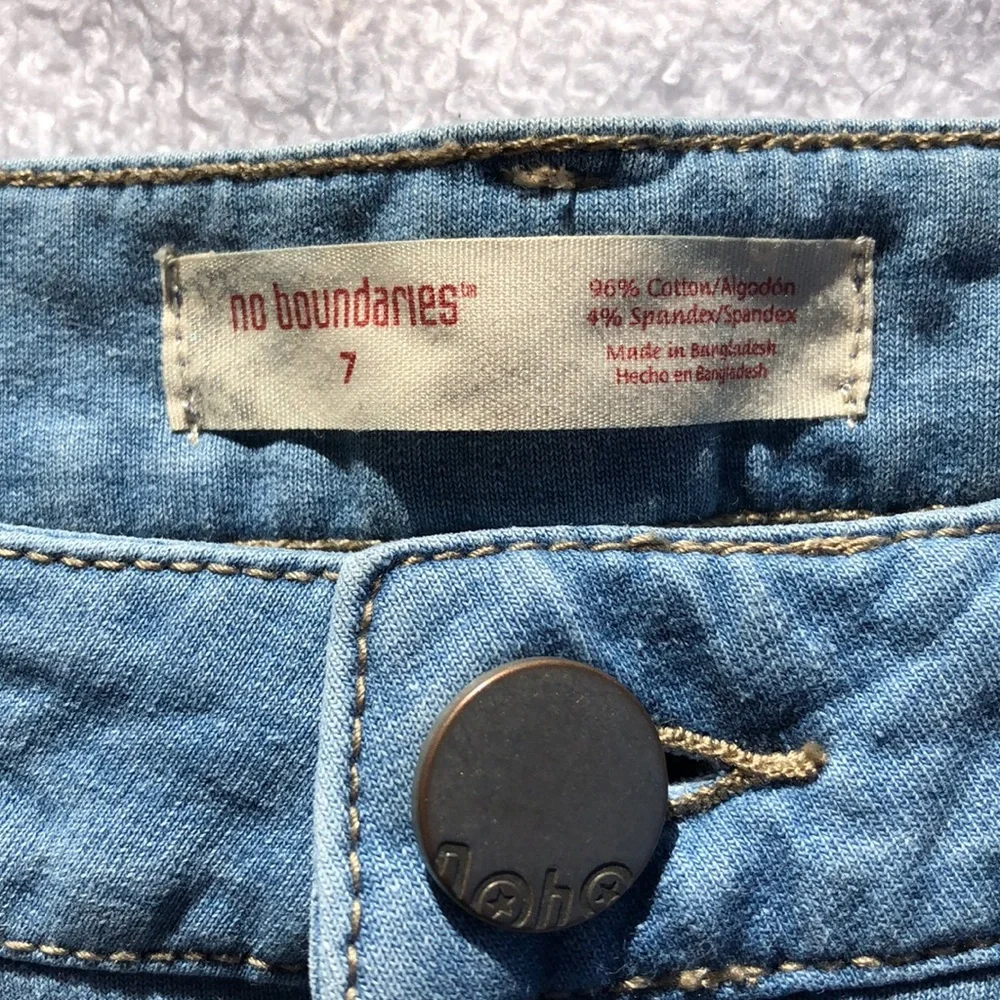 No boundaries size 7 skinny soft stretch blue jeans - Picture 5 of 7